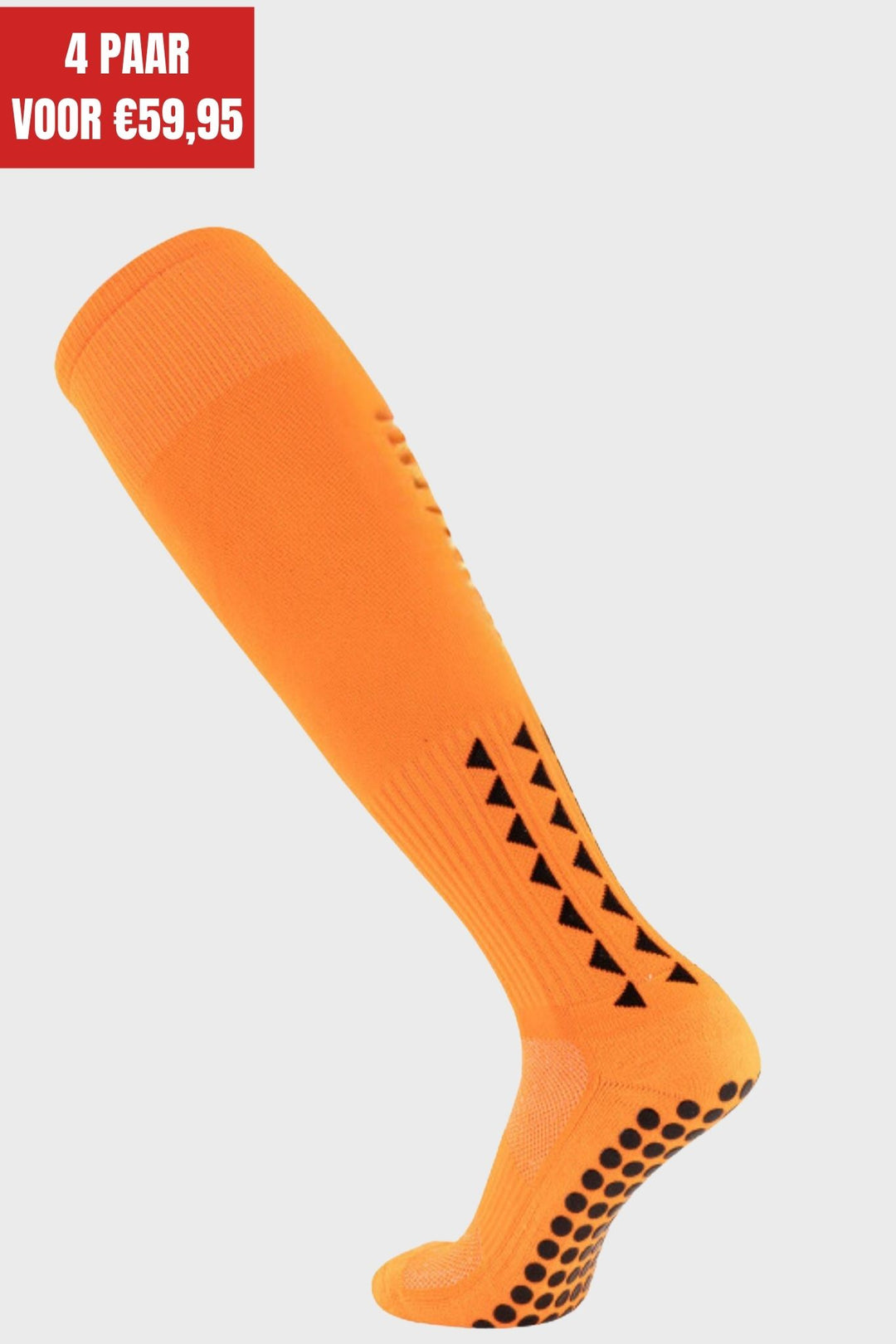 GRIPSOKKEN LANG ORANJE BUNDEL 4 PAAR